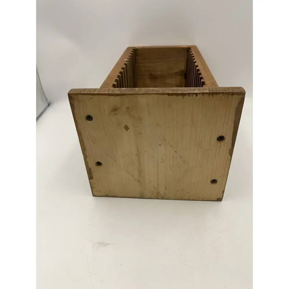 Vintage wooden CD rack for Holds 15 discs